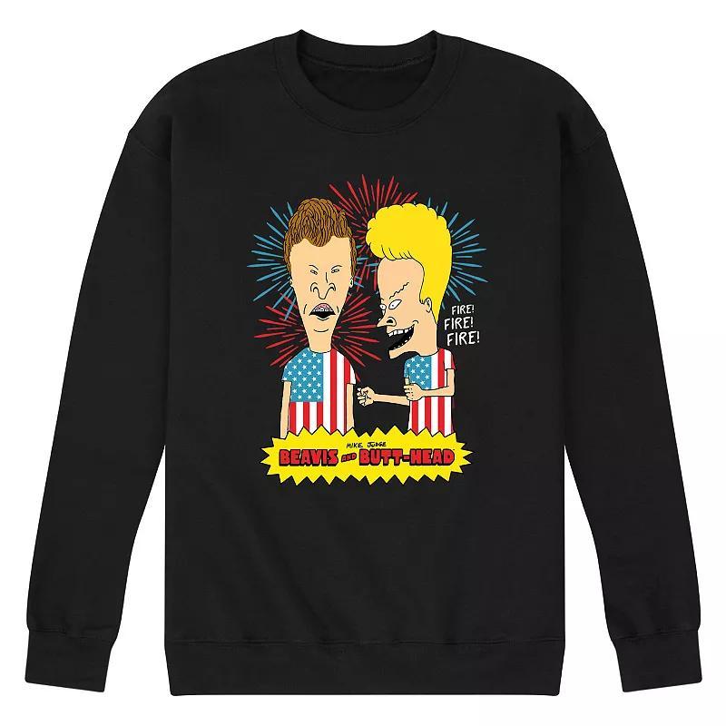 Mens Beavis And Butthead USA Firework Sweatshirt Product Image