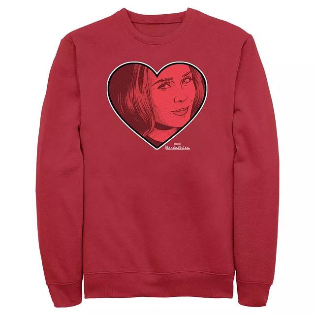 Marvels WandaVision Scarlet Witch Heart Mens Graphic Fleece Product Image