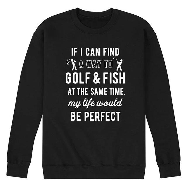 Mens Golfing & Fishing Graphic Sweatshirt Product Image