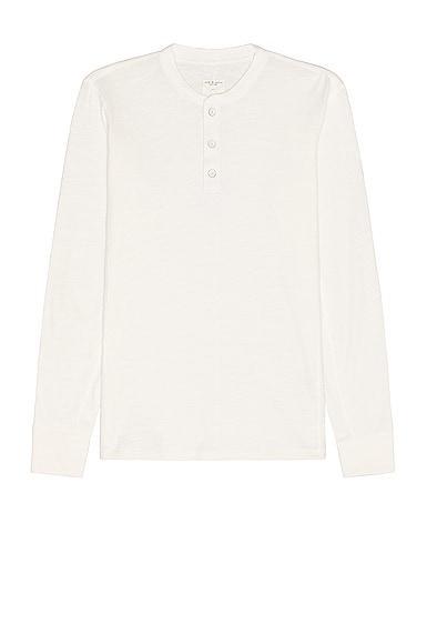 Rag & Bone Classic Henley White. (also in ). Product Image