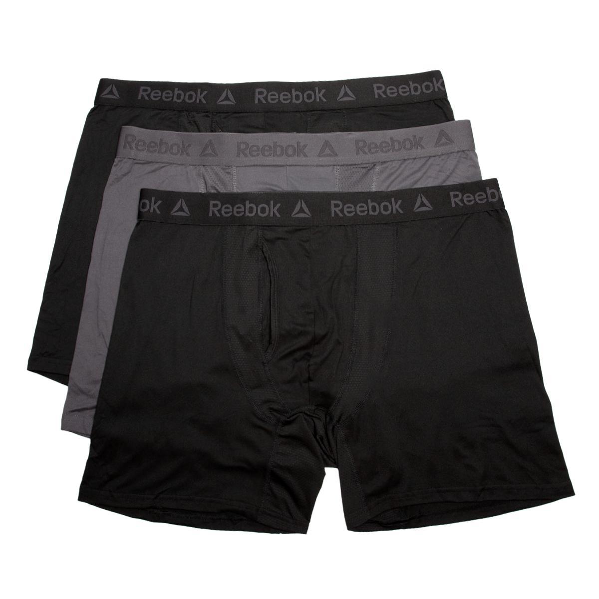 Reebok Men's 3 Pack Sport Soft Boxer Briefs Product Image