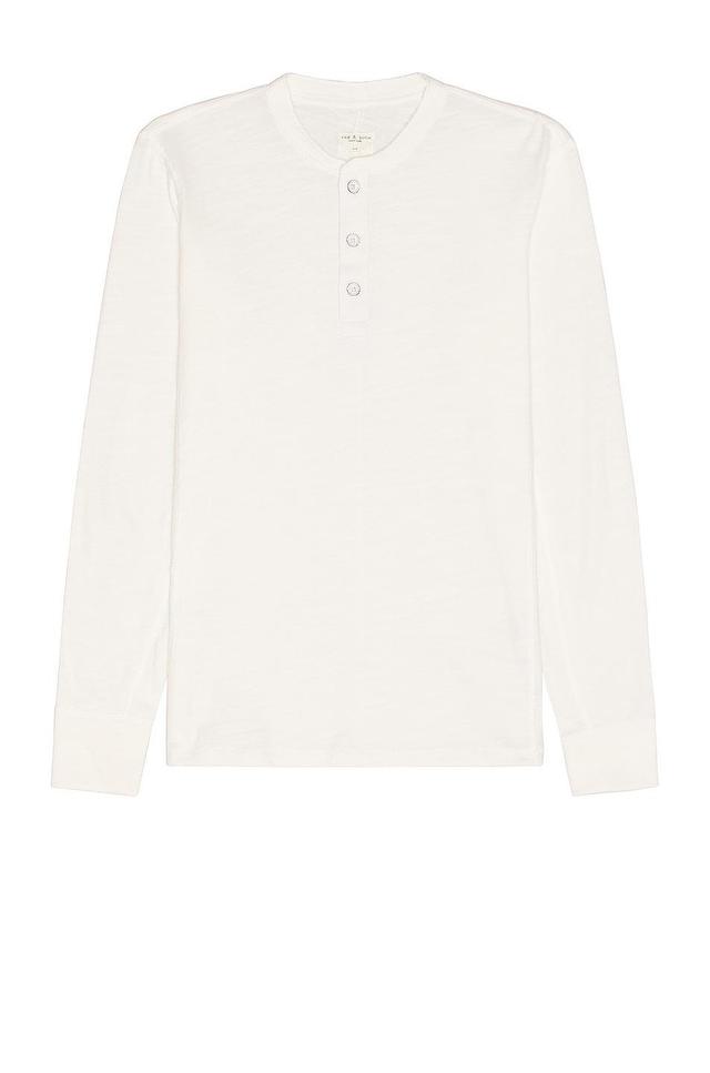 Rag & Bone Classic Henley White. (also in ). Product Image