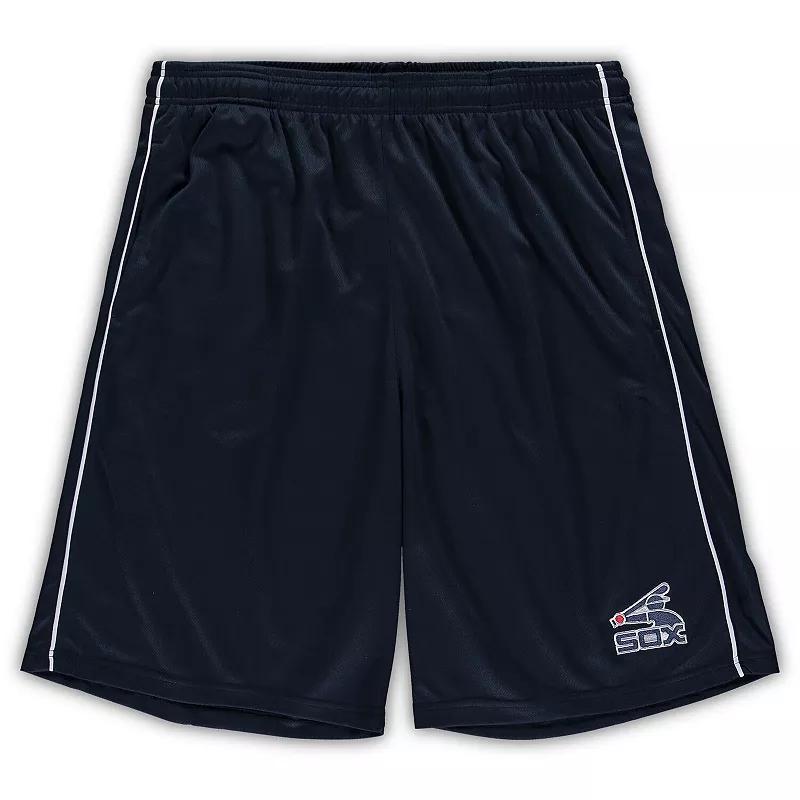 Mens ProfileNavy Chicago White Sox Big & Tall Mesh Shorts Blue Product Image