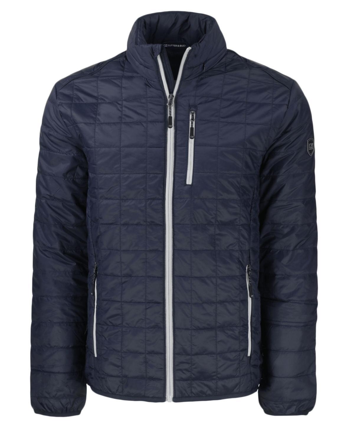 Cutter & Buck Rainier PrimaLoft Mens Eco Insulated Full Zip Puffer Jacket - Dark navy Product Image