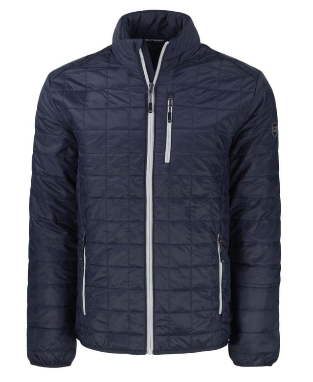 Cutter & Buck Rainier PrimaLoft Mens Eco Insulated Full Zip Puffer Jacket - Dark navy Product Image