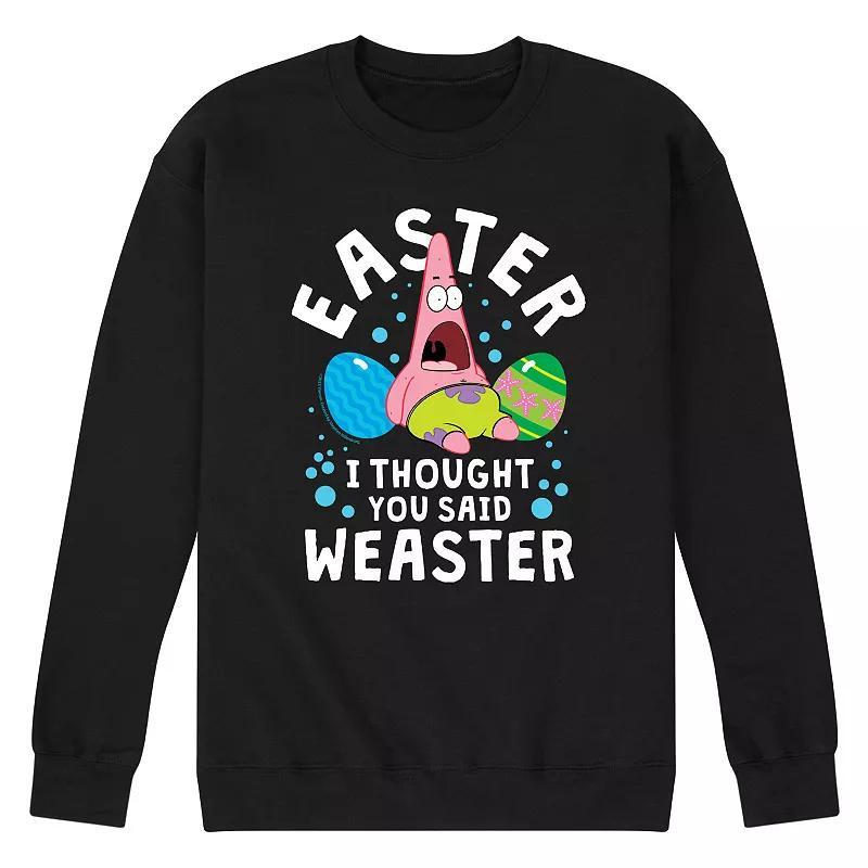 Mens SponeBob SquarePants Weaster Fleece Sweatshirt Product Image