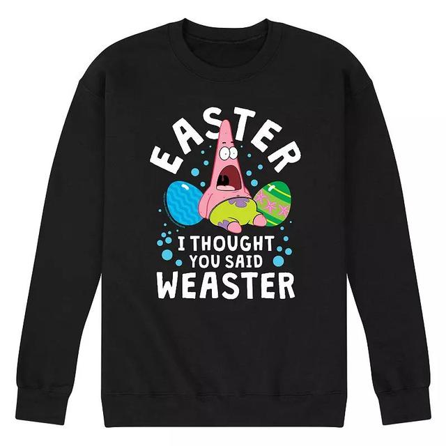 Mens SponeBob SquarePants Weaster Fleece Sweatshirt Product Image