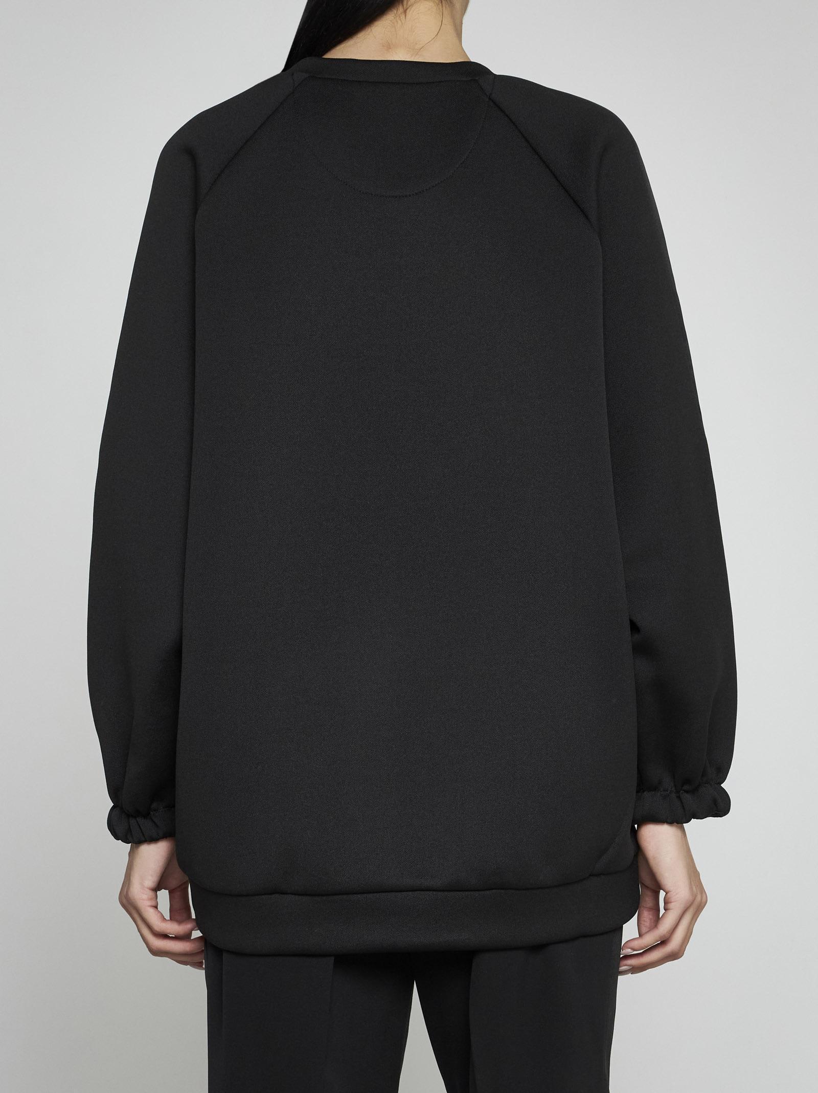 MAX MARA Bratto Logo Cotton-blend Sweatshirt In Black Product Image