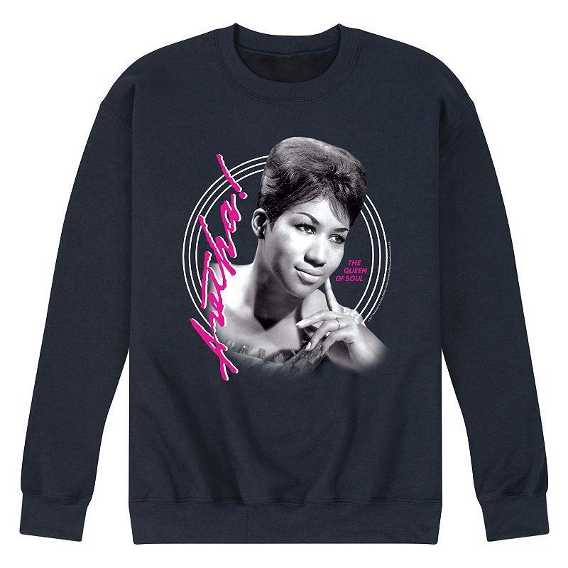 Mens Aretha Franklin Queen Of Soul Fleece Sweatshirt Blue Product Image