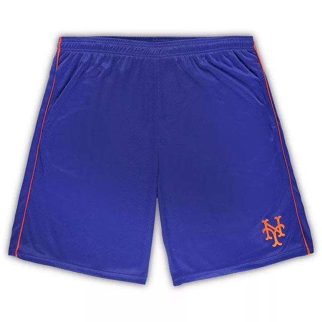 Mens ProfileRoyal New York Mets Big & Tall Mesh Shorts Product Image