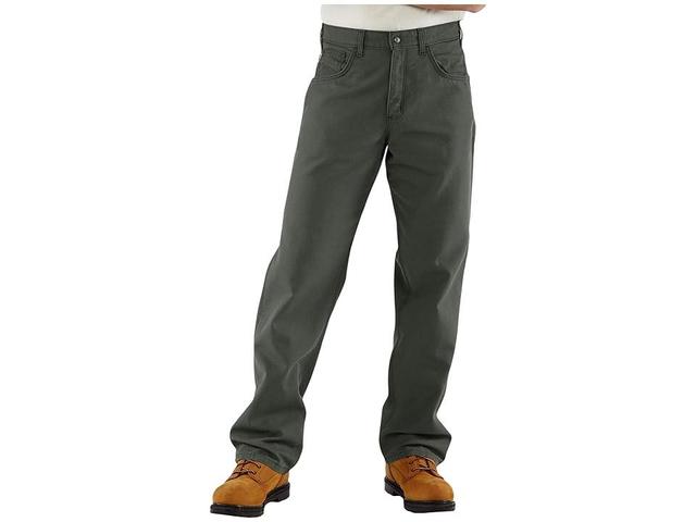 Carhartt Flame-Resistant (FR) Canvas Pants (Moss) Men's Clothing Product Image