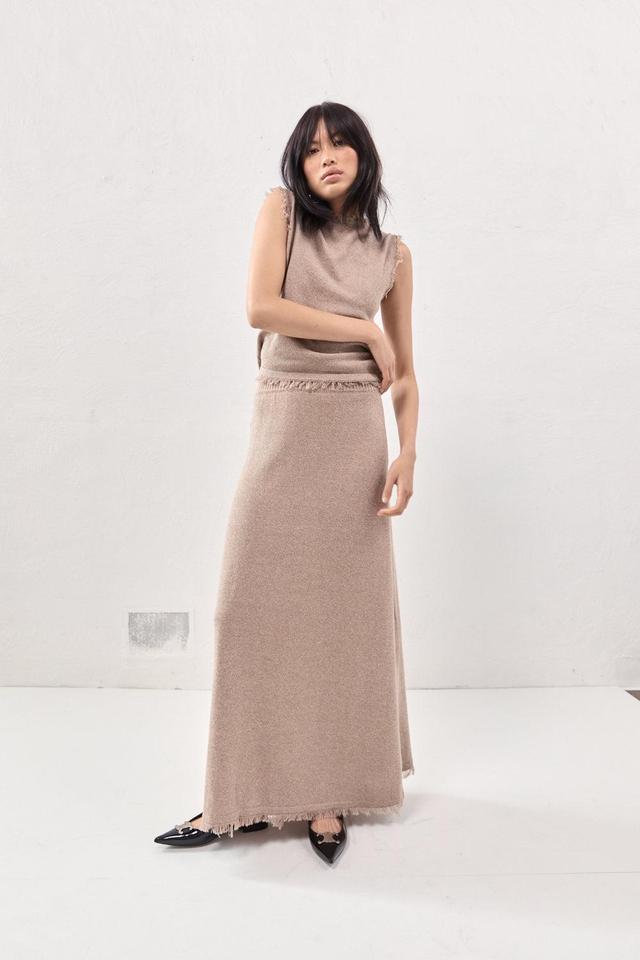 Rowe Knit Maxi Skirt Mocha Product Image