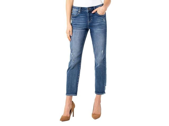 Liverpool Crop Straight Jeans in Kennedy (Kennedy) Women's Jeans Product Image