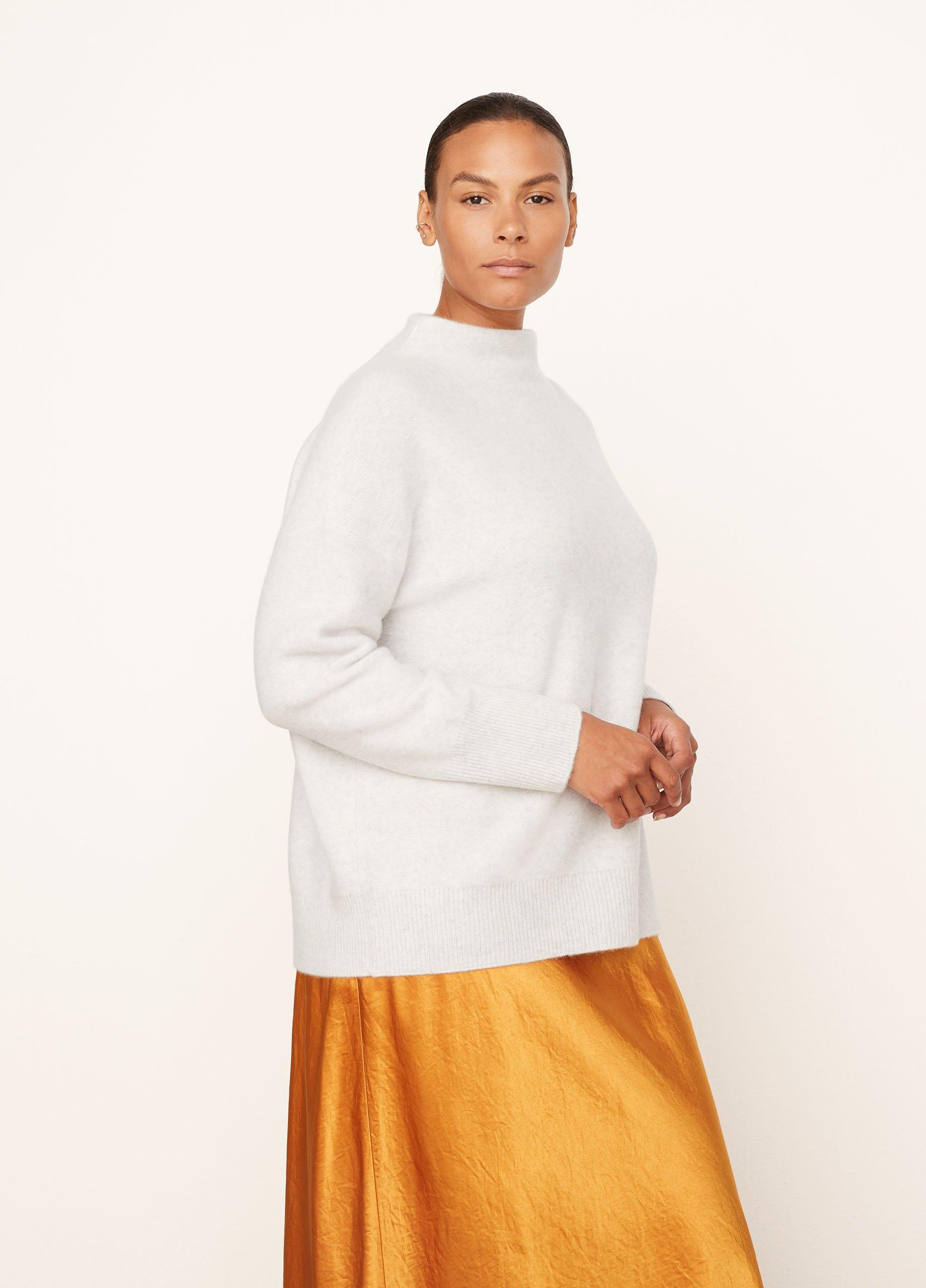 Plush Cashmere Funnel Neck Sweater Product Image