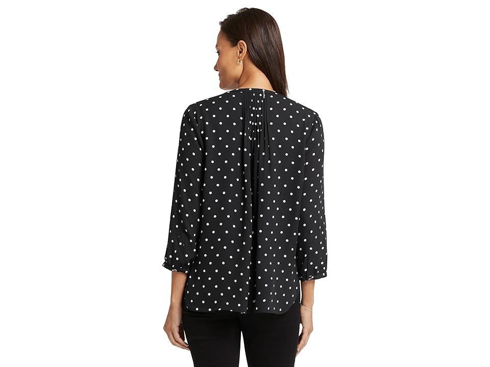 NYDJ Pintuck Blouse (Celestial Dot) Women's Clothing Product Image