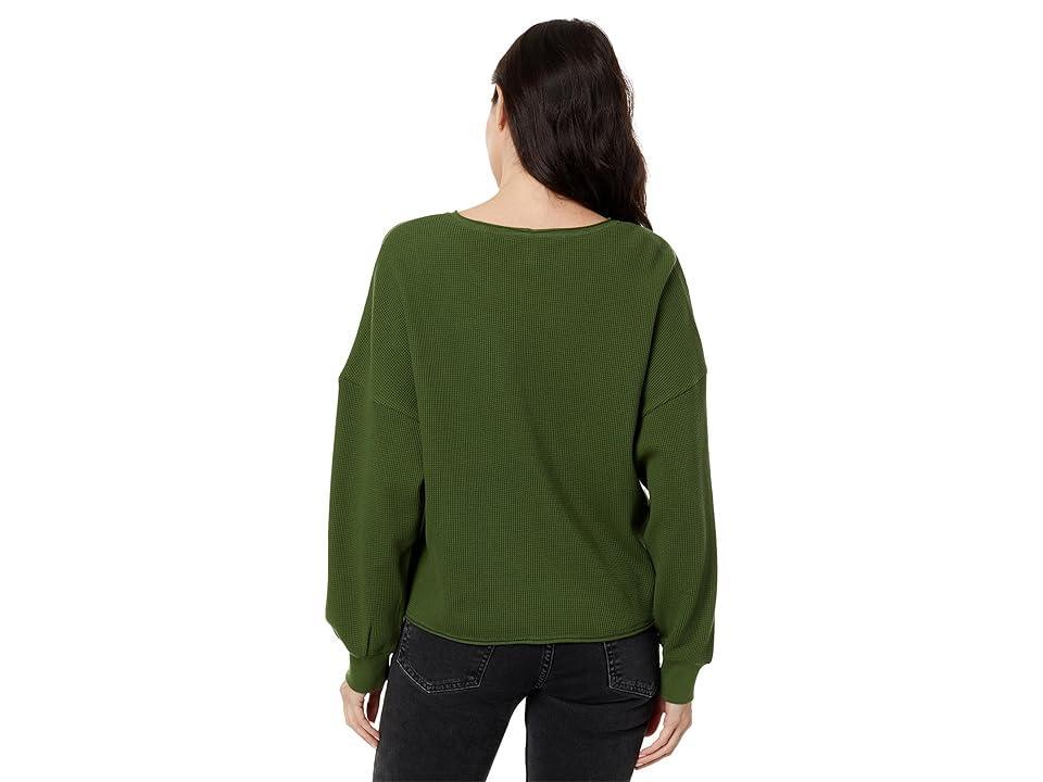 Toad&Co Mccloud Long Sleeve Pullover (Chive) Women's Clothing Product Image