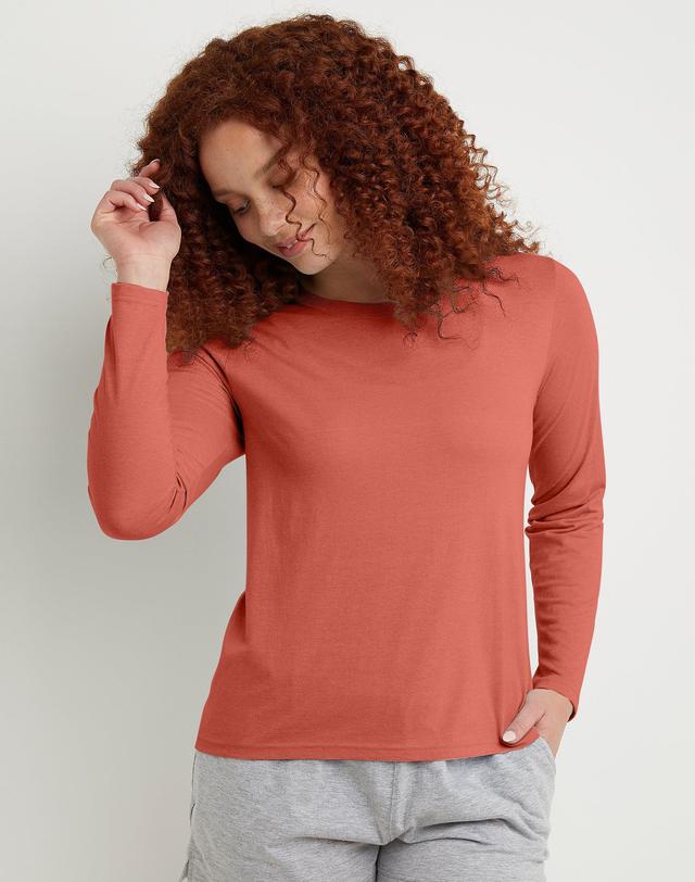 Womens Hanes Originals Long Sleeve Tri-Blend Tee Product Image