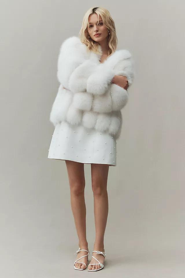 Theia Faux Fur Jacket Product Image