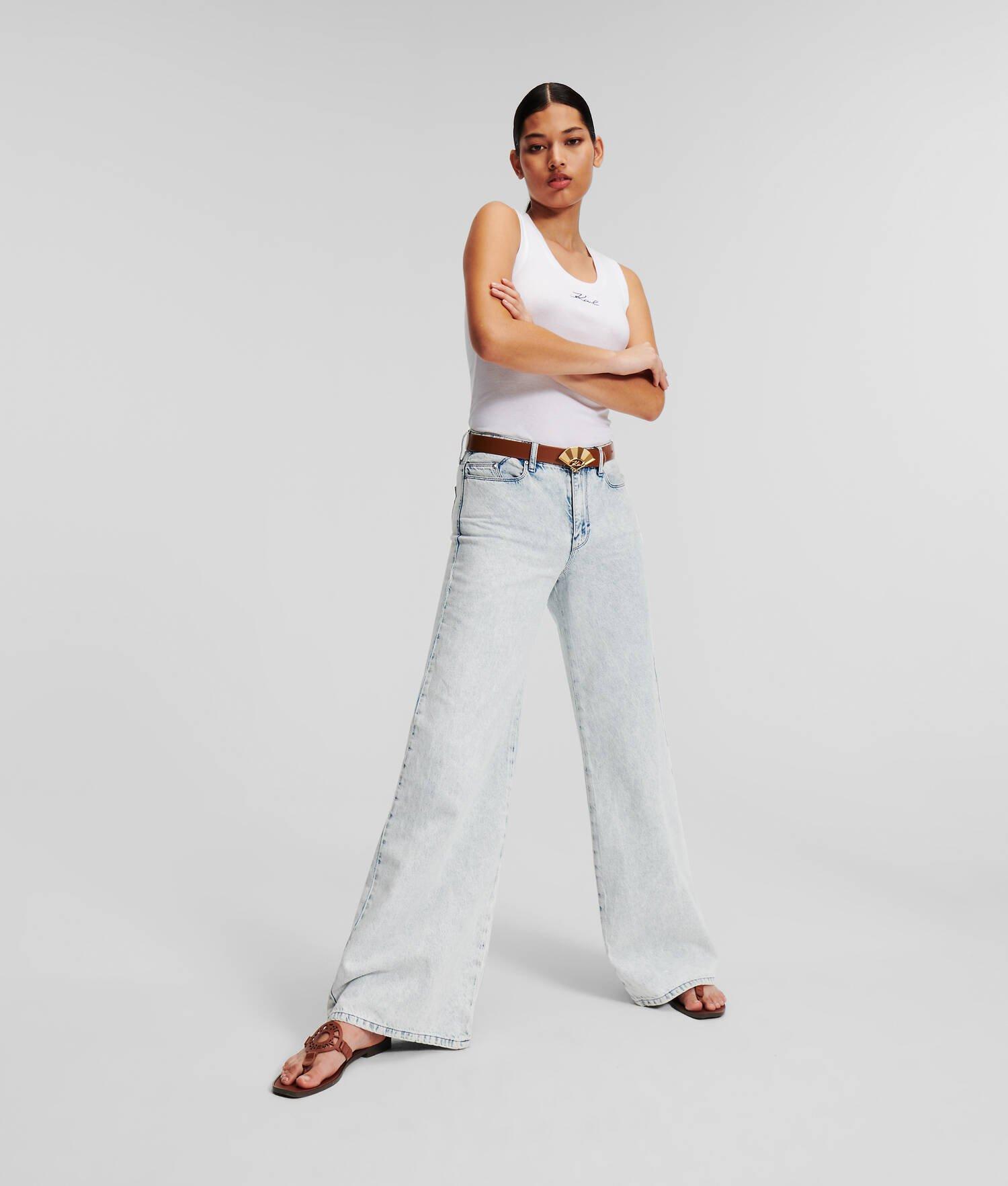 WIDE-LEG MID-RISE JEANS Product Image