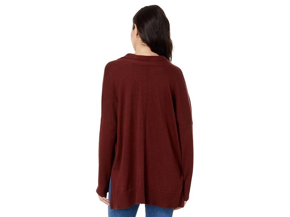 Lilla P Oversized Shawl Collar Sweater Women's Clothing Product Image