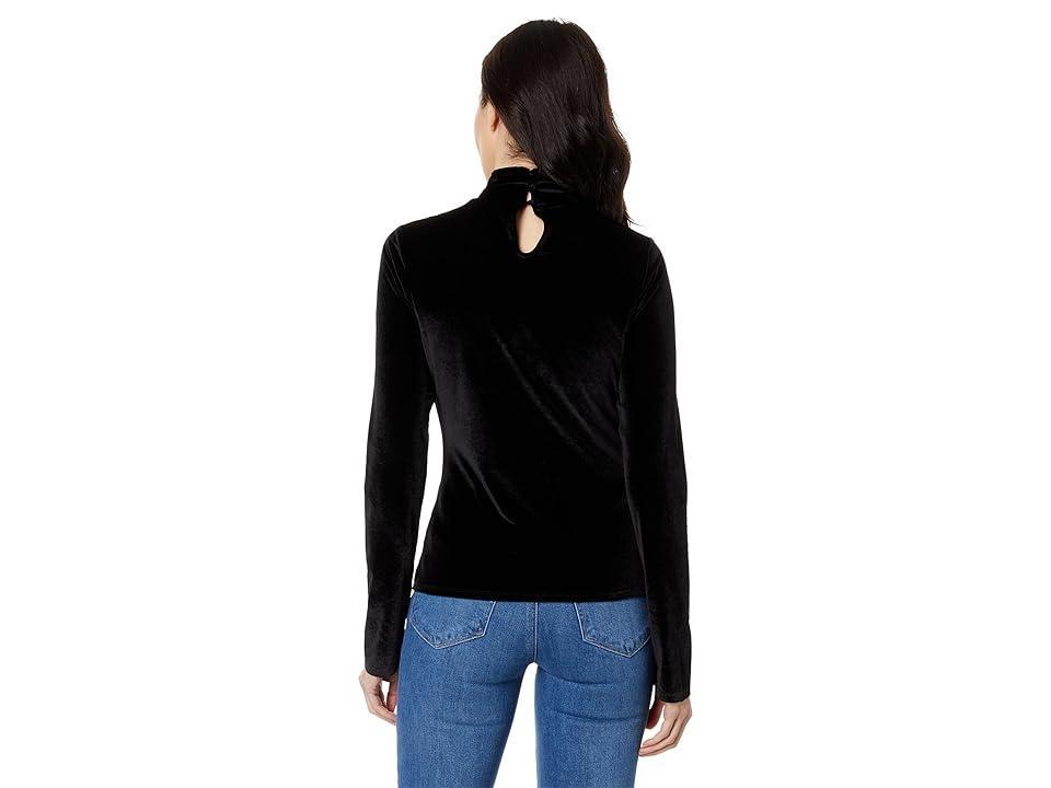 Paige Golda Velvet Mock Neck Top Product Image