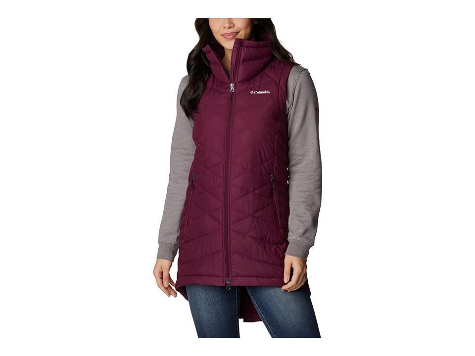 Columbia Plus Size Heavenly Long Vest (Marionberry) Women's Coat Product Image