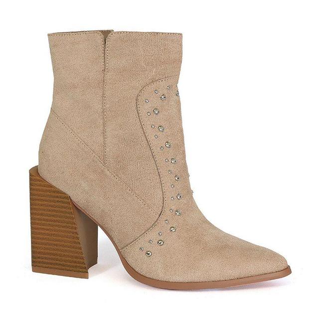 Yoki Blonde-11 Womens Heeled Ankle Boots Product Image