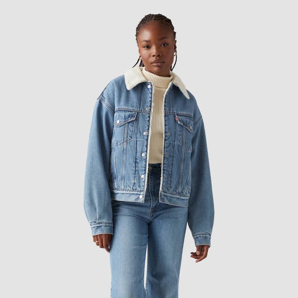 Womens Levis 90s Sherpa Trucker Jacket Product Image