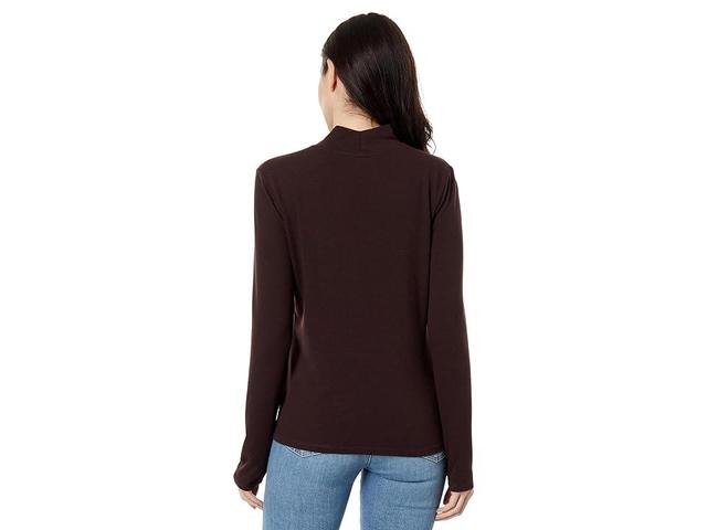 Toad&Co Piru Mock Neck Long Sleeve Tee (Carob) Women's Clothing Product Image