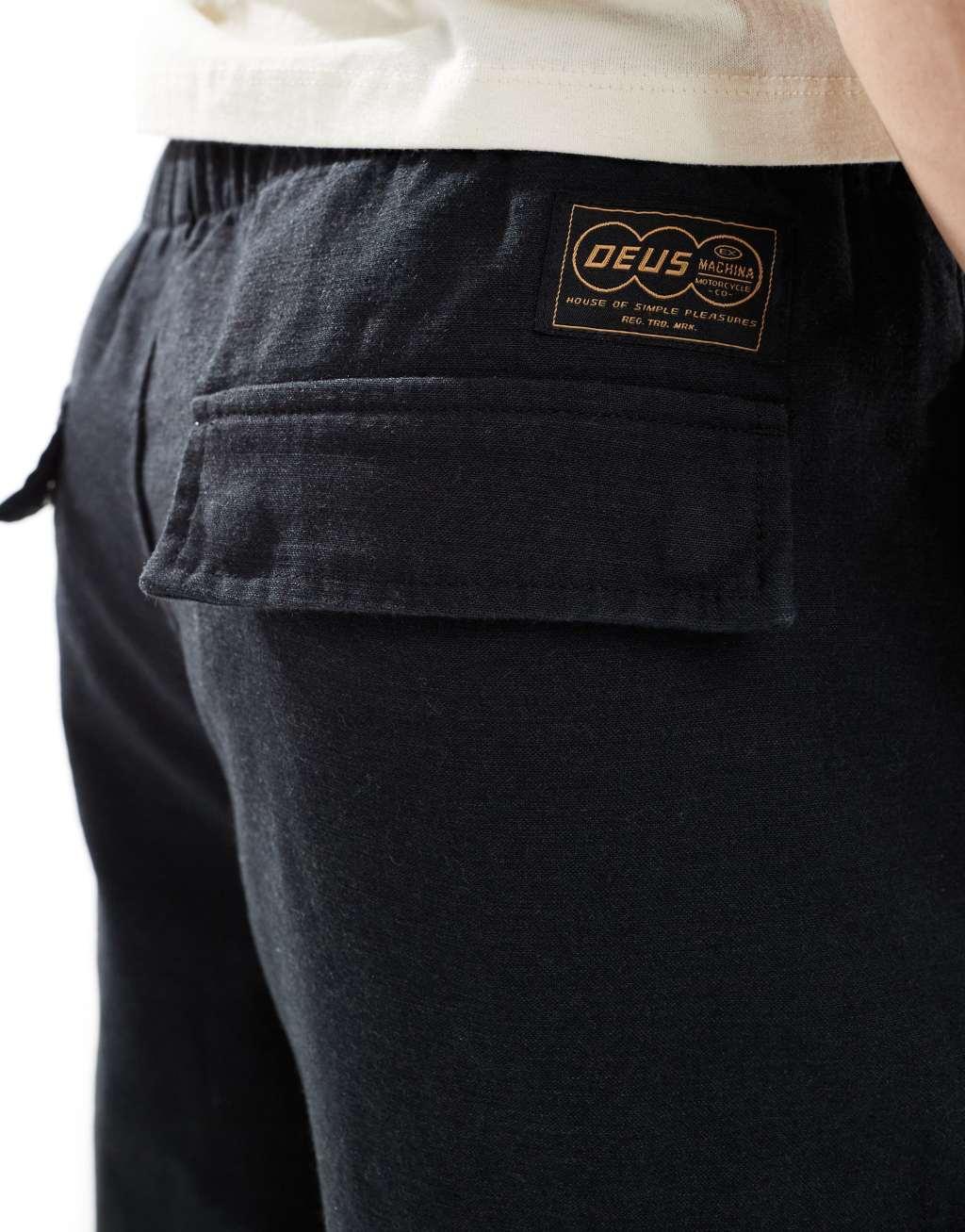 Deus Ex Machina legion surf pants in black Product Image