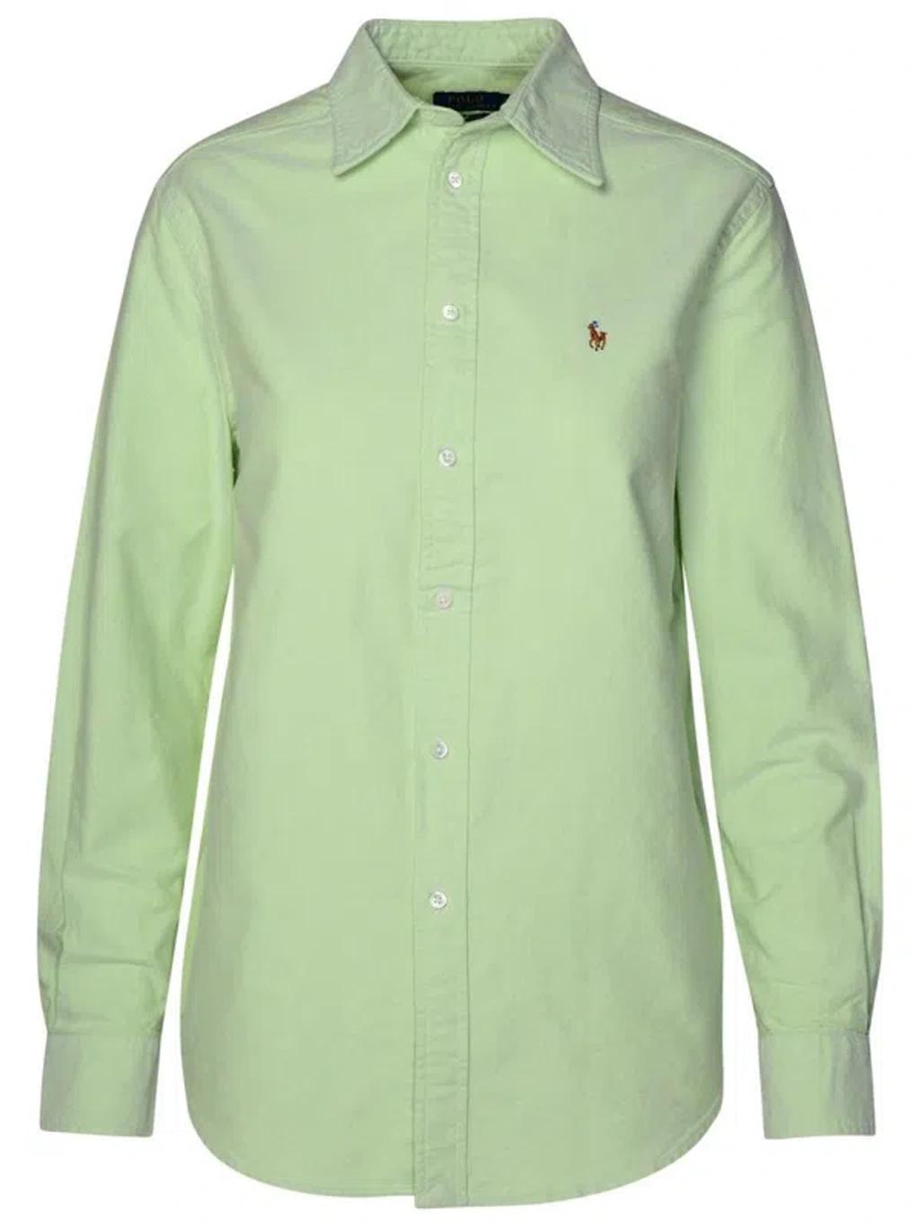 Green Cotton Shirt Product Image