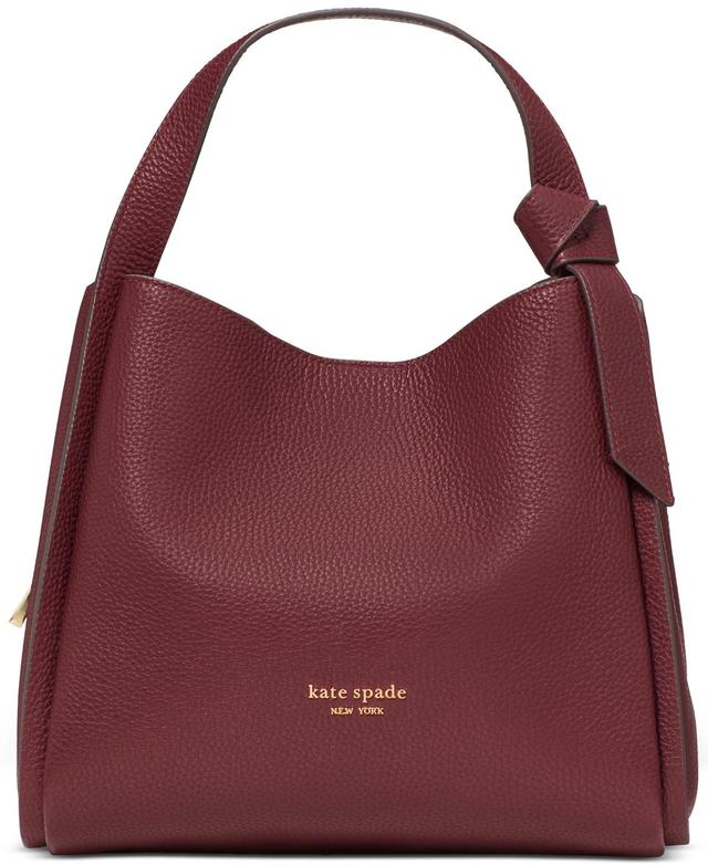 kate spade new york Knott Pebbled Leather Medium Crossbody Hobo Bag Product Image