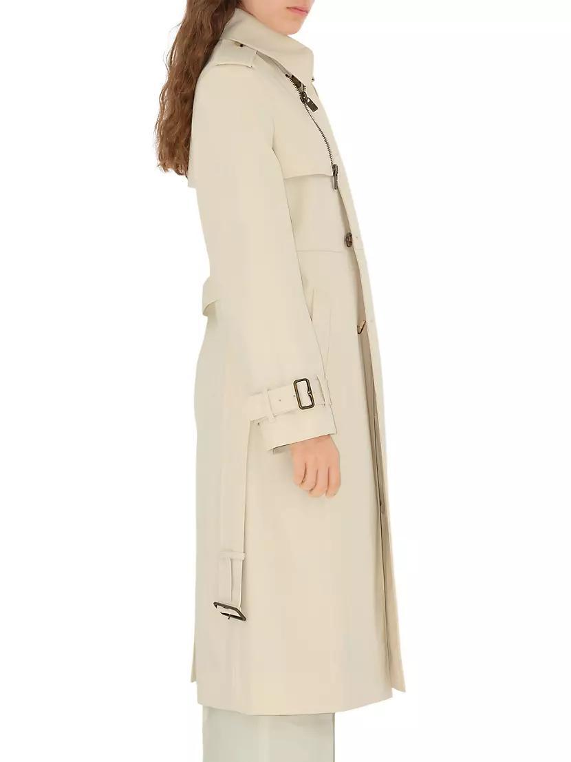 Double-Breasted Belted Trench Coat Product Image