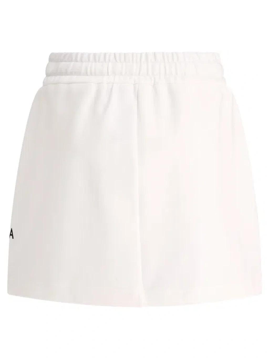 Dg Logo Mini Skirt In White Product Image