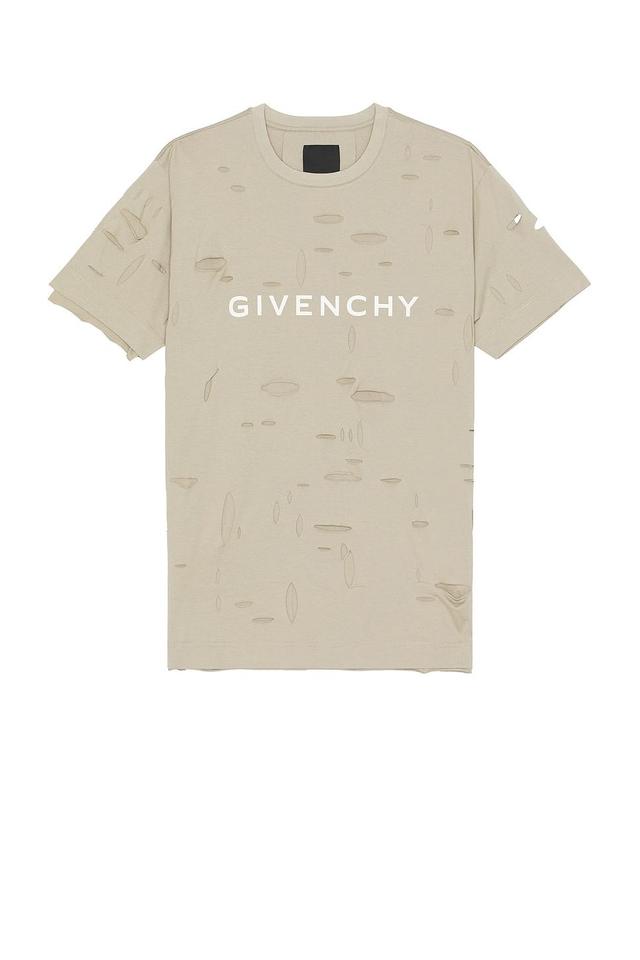 Givenchy Oversized Fit Tee in Grey Product Image