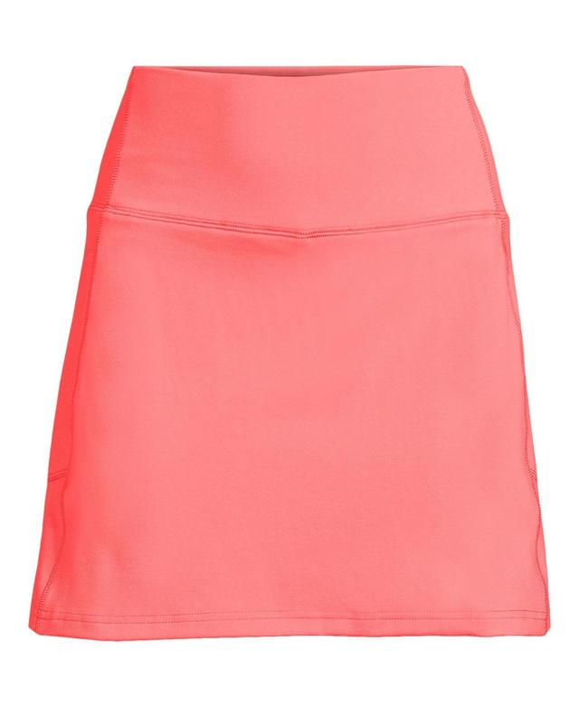 Womens Lands End Active High-Impact High-Rise Flat Front Skort Product Image