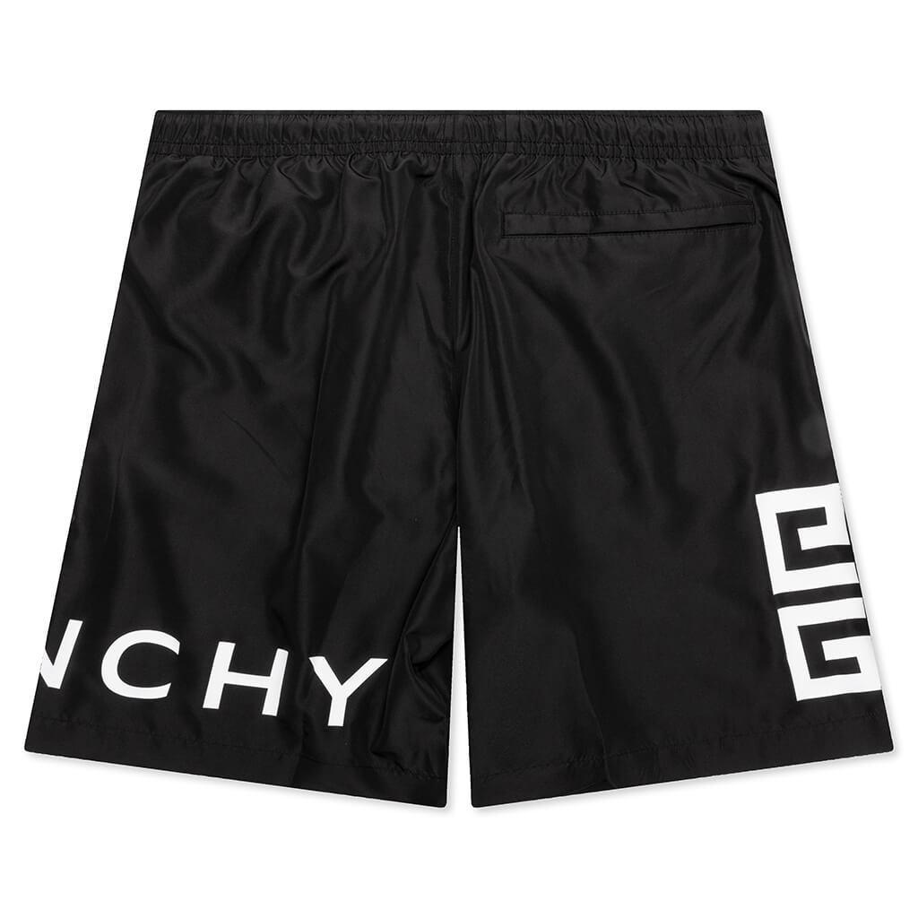 4G Long Swim Shorts - Black/White Male Product Image