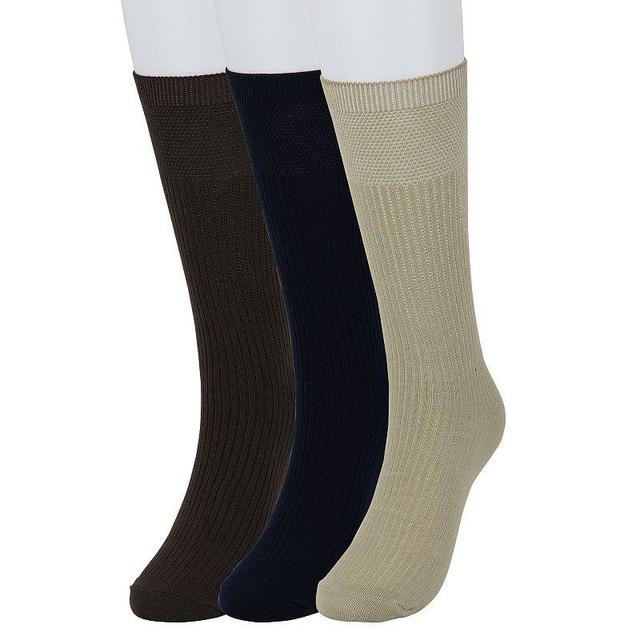 Mens Sonoma Goods For Life 3-pack Ribbed Dress Socks Product Image