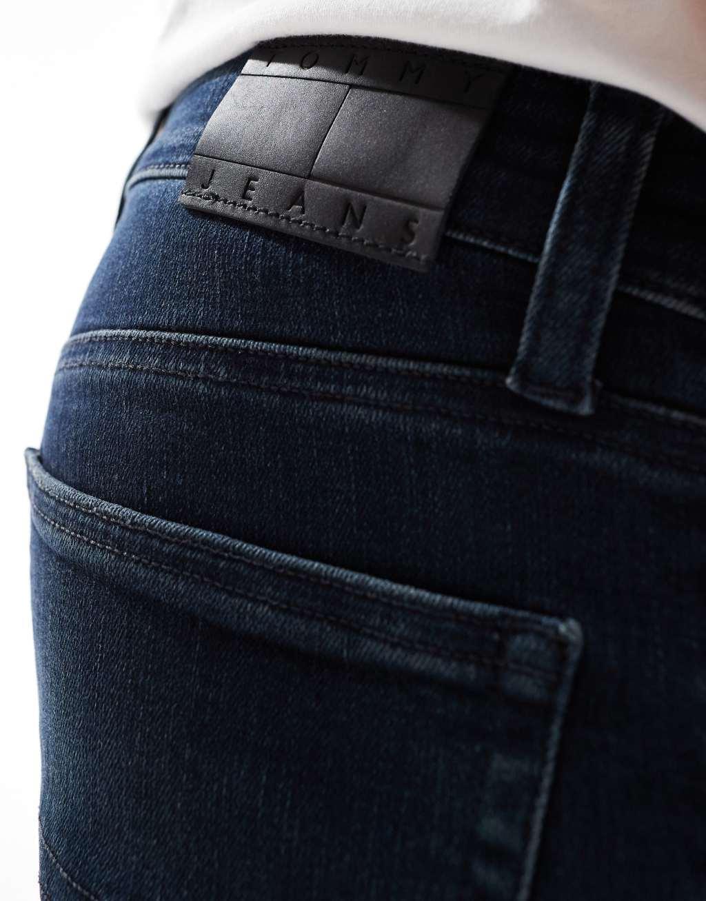 Tommy Jeans scanton slim jeans in dark denim wash Product Image