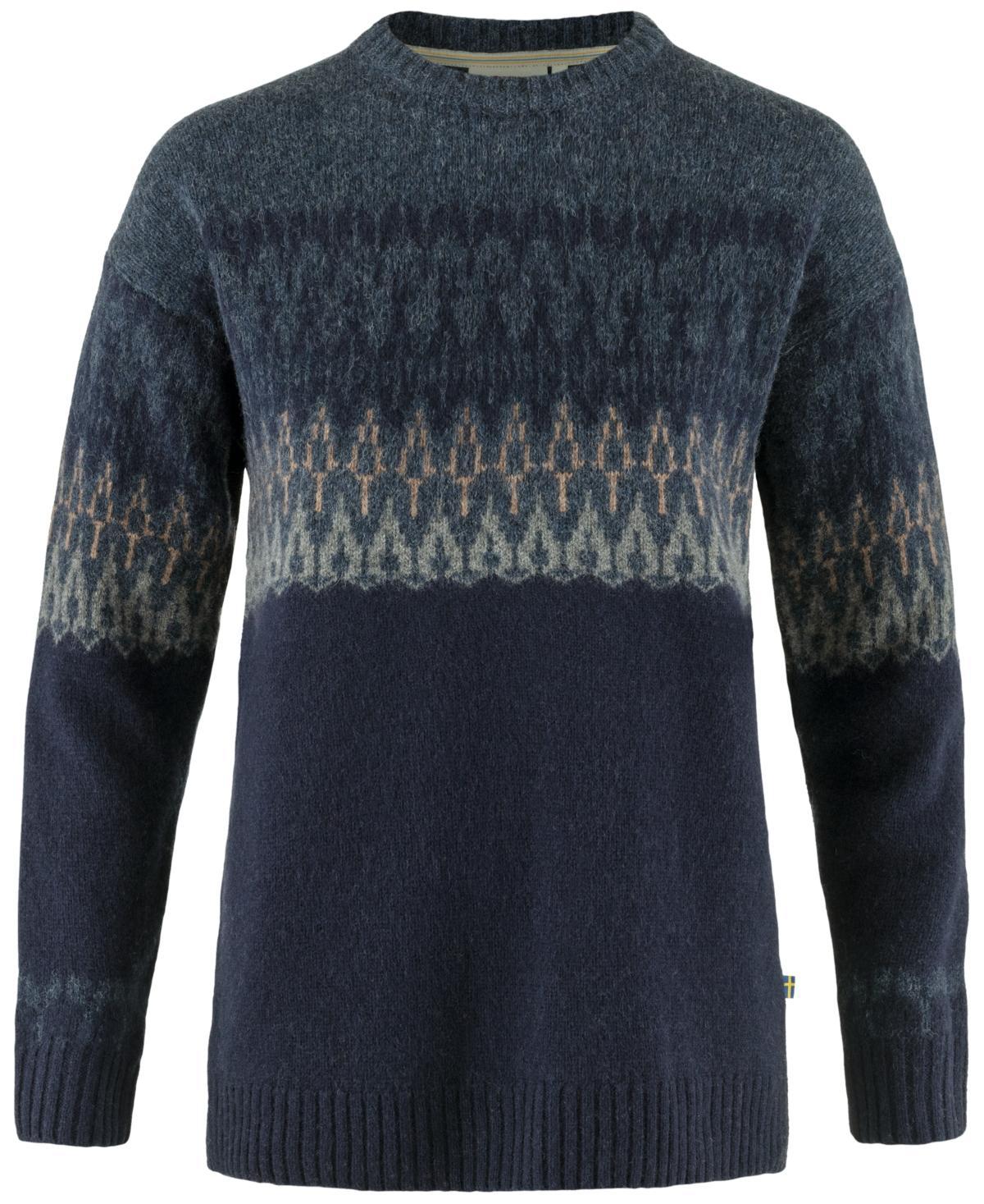 Fjallraven Womens Ovik Path Wool Jacquard-Knitted Sweater Product Image