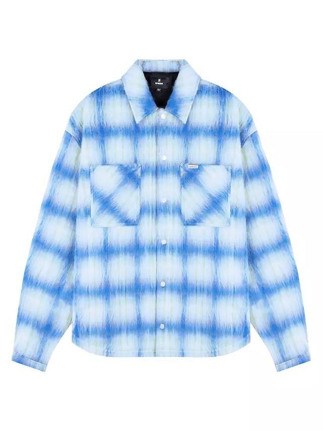 Textured Plaid Overshirt Product Image