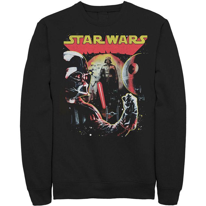 Mens Star Wars Darth Vader Collage Of Views Sweatshirt Blue Product Image