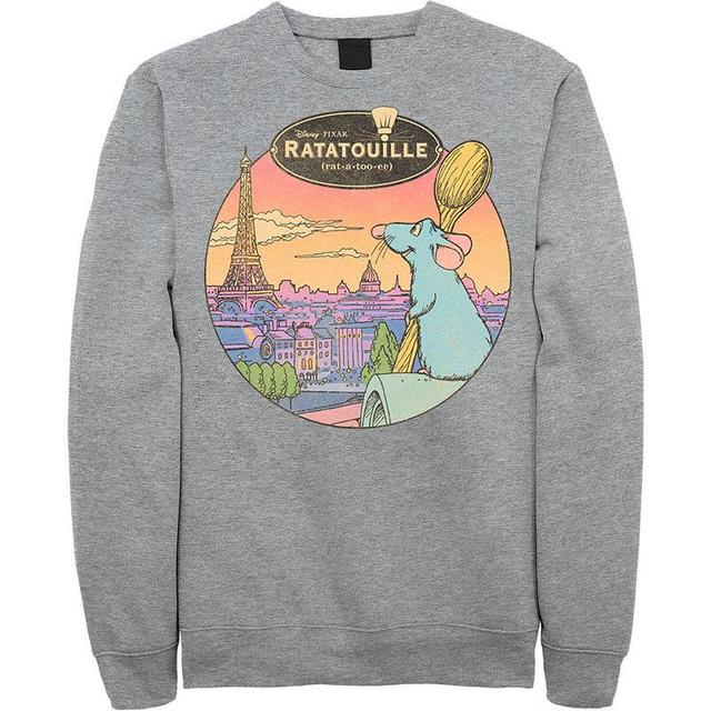 Mens Disney / Pixar Ratatouille Over Look Paris Sweatshirt Med Grey Product Image