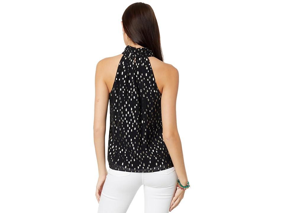 Womens Donita Metallic Halter Top Product Image