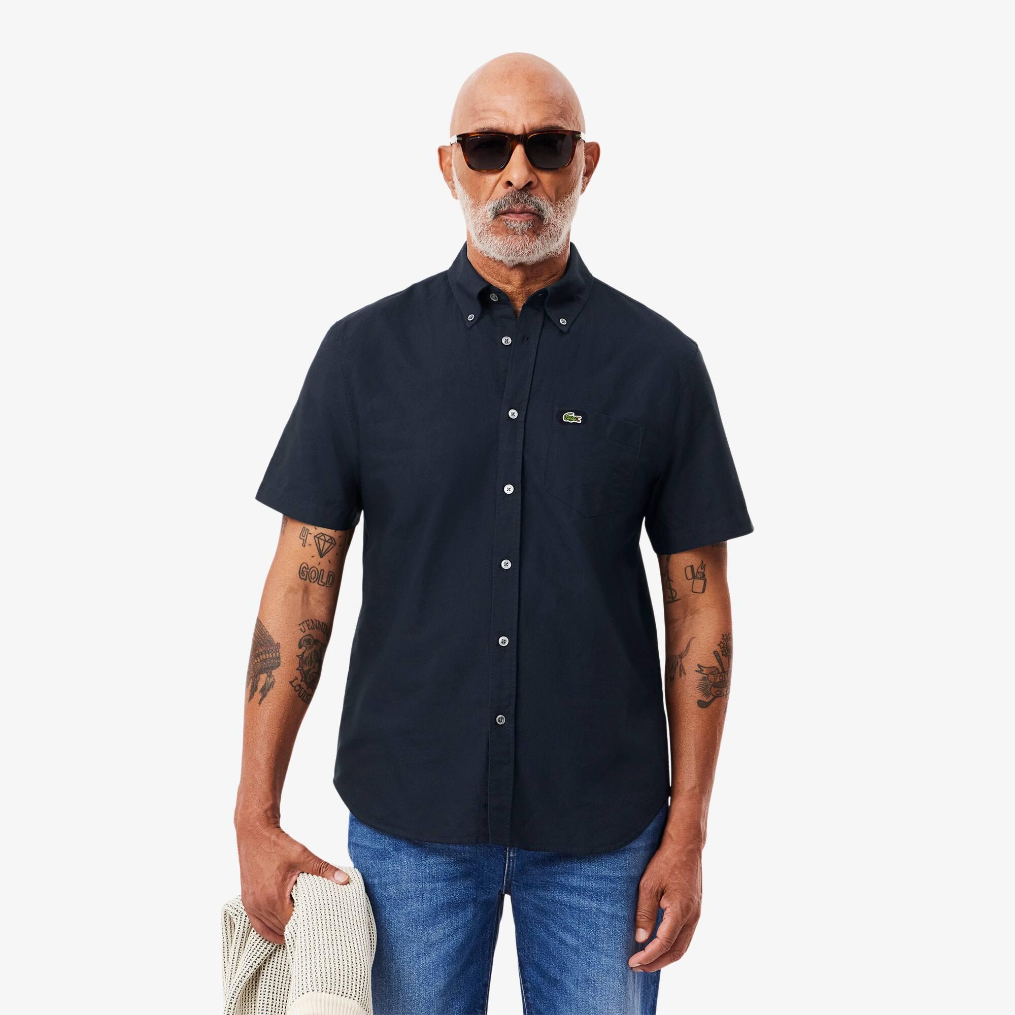 Regular Fit Short Sleeved Oxford Shirt Product Image