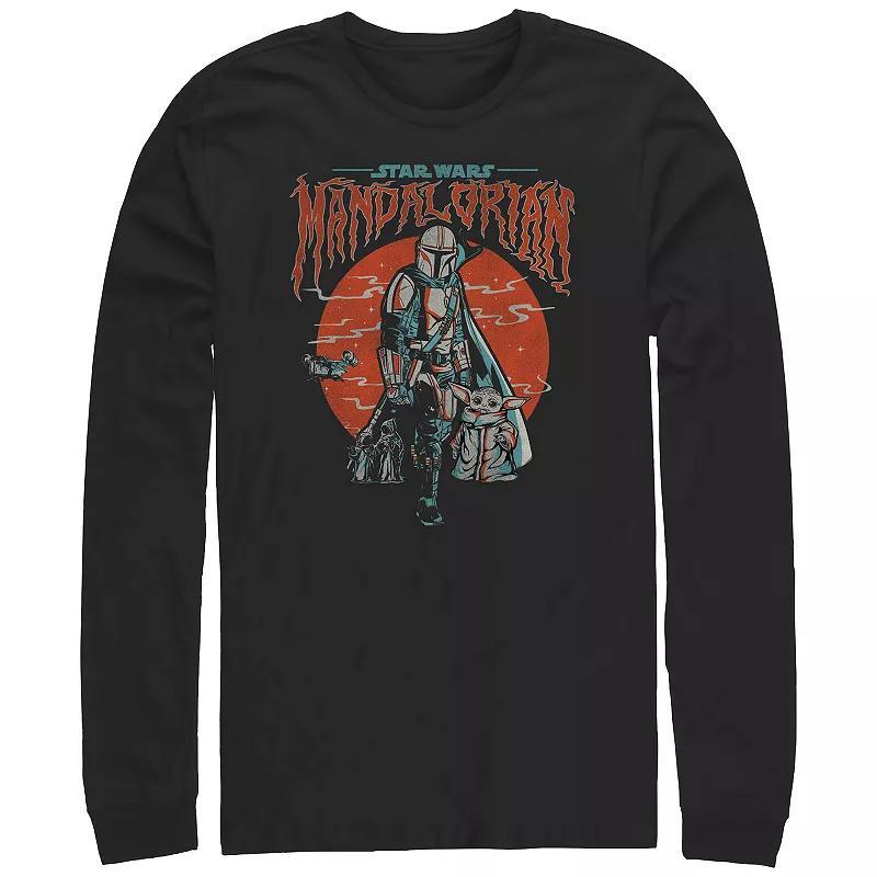 Mens The Mandalorian Wavy Cover Graphic Tee Product Image