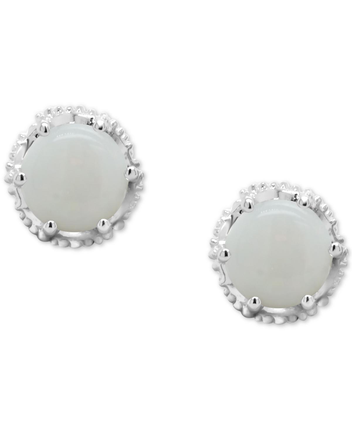 Celebration Gems Sterling Silver Aquamarine Stud Earrings, Womens Product Image