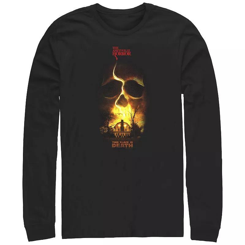 Disneys The Amityville Horror The Place Is Death Long Sleeve Graphic Tee, Mens Product Image