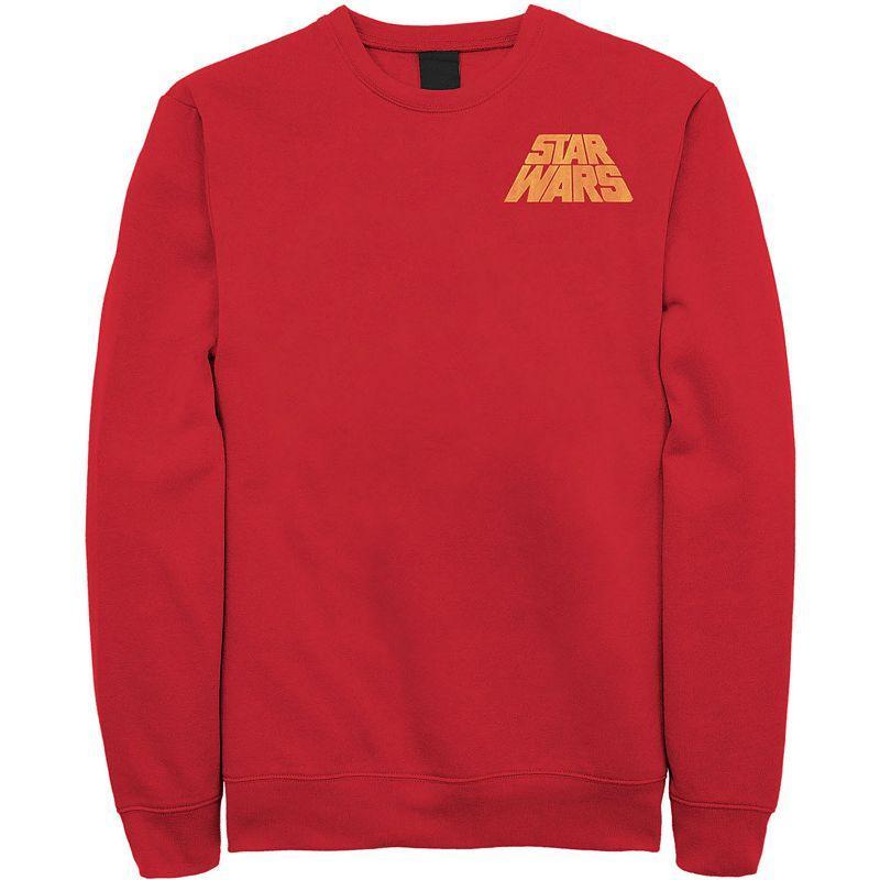 Mens Star Wars Distressed Slant Logo Z2 Sweatshirt Grey Heather Product Image