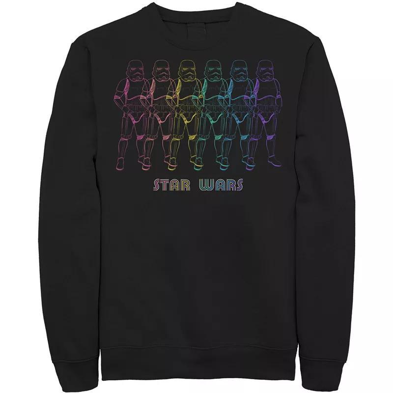 Mens Star Wars Pride Rainbow Stormtroopers Line Up Sweatshirt Product Image